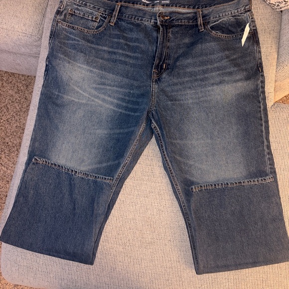 Old Navy Men's Dark Wash Straight Jeans - Picture 1 of 3